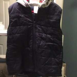 Gymboree quilted vest with hood, size S, EUC